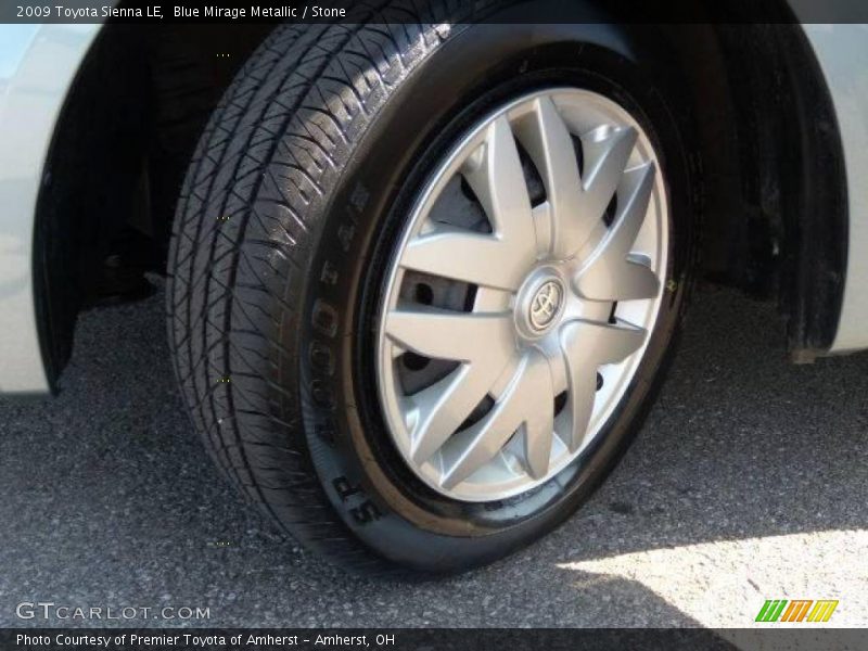 Blue Mirage Metallic / Stone 2009 Toyota Sienna LE
