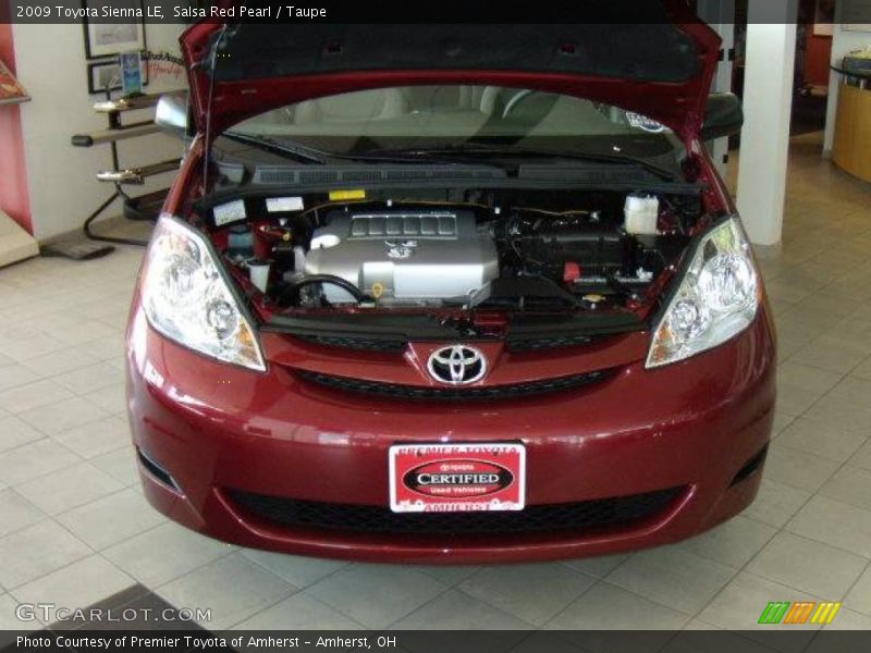 Salsa Red Pearl / Taupe 2009 Toyota Sienna LE