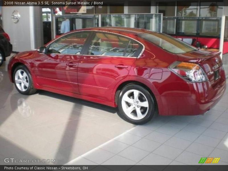 Sonoma Sunset Metallic / Blond 2008 Nissan Altima 3.5 SE