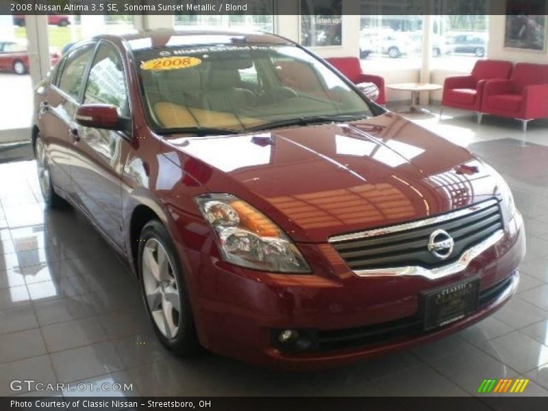 Sonoma Sunset Metallic / Blond 2008 Nissan Altima 3.5 SE