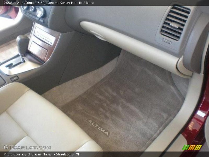 Sonoma Sunset Metallic / Blond 2008 Nissan Altima 3.5 SE