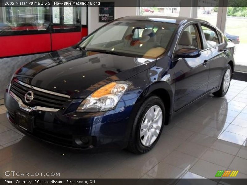 Navy Blue Metallic / Blond 2009 Nissan Altima 2.5 S