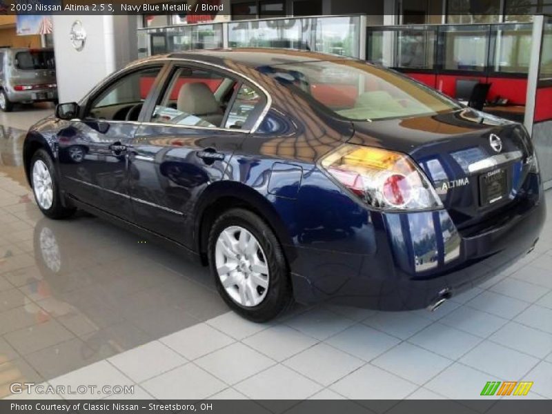 Navy Blue Metallic / Blond 2009 Nissan Altima 2.5 S