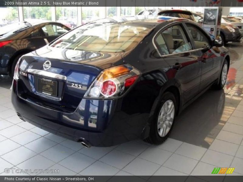 Navy Blue Metallic / Blond 2009 Nissan Altima 2.5 S