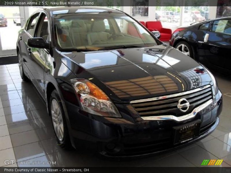 Navy Blue Metallic / Blond 2009 Nissan Altima 2.5 S