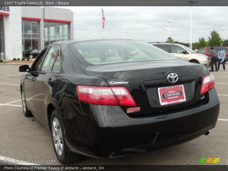 Black / Bisque 2007 Toyota Camry LE
