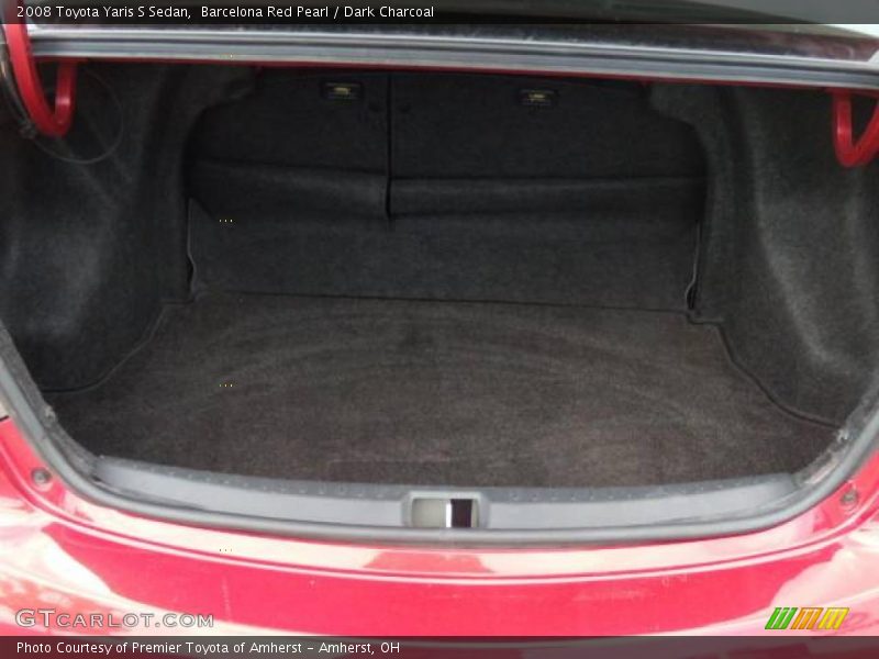 Barcelona Red Pearl / Dark Charcoal 2008 Toyota Yaris S Sedan