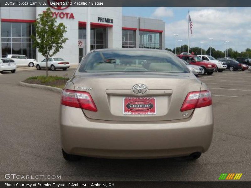 Desert Sand Metallic / Bisque 2009 Toyota Camry LE