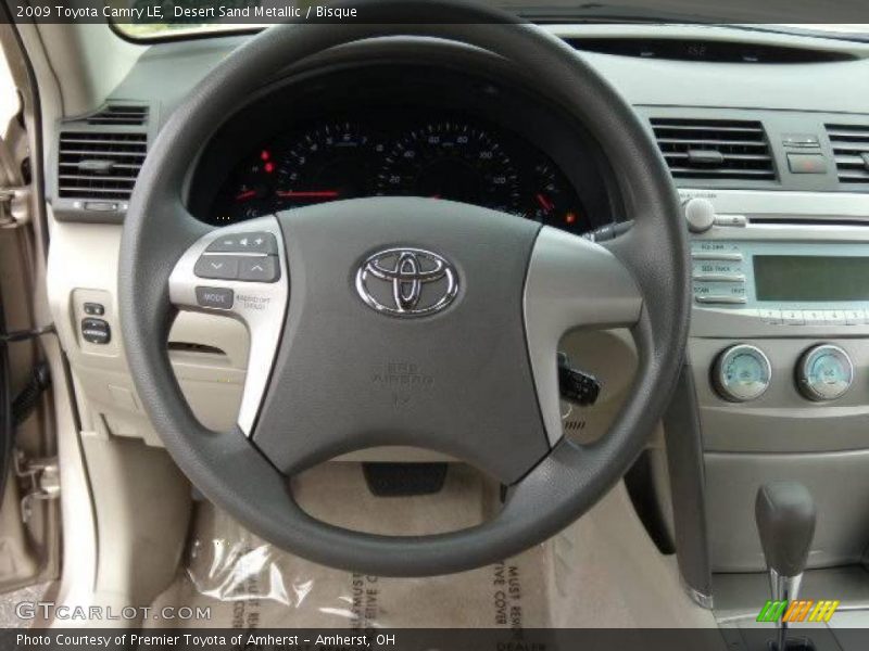 Desert Sand Metallic / Bisque 2009 Toyota Camry LE