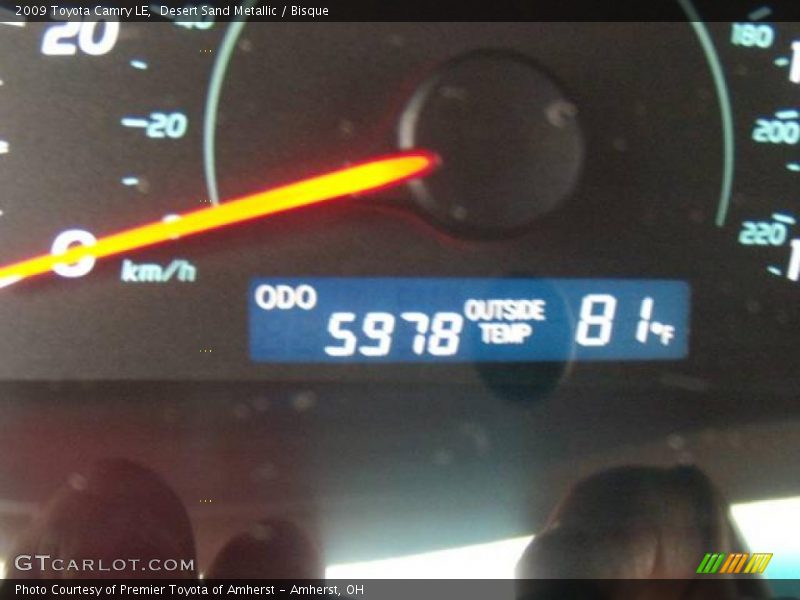 Desert Sand Metallic / Bisque 2009 Toyota Camry LE