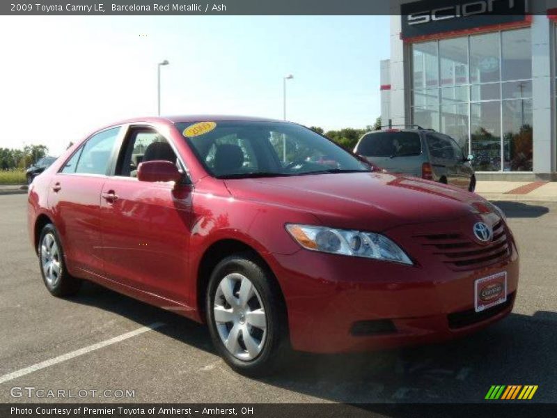 Barcelona Red Metallic / Ash 2009 Toyota Camry LE
