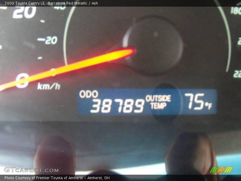 Barcelona Red Metallic / Ash 2009 Toyota Camry LE