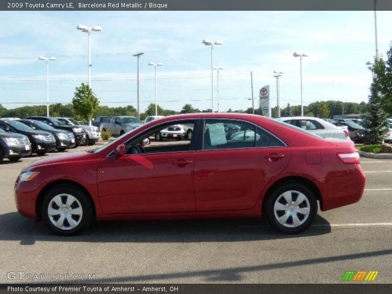 Barcelona Red Metallic / Bisque 2009 Toyota Camry LE