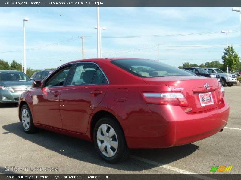 Barcelona Red Metallic / Bisque 2009 Toyota Camry LE