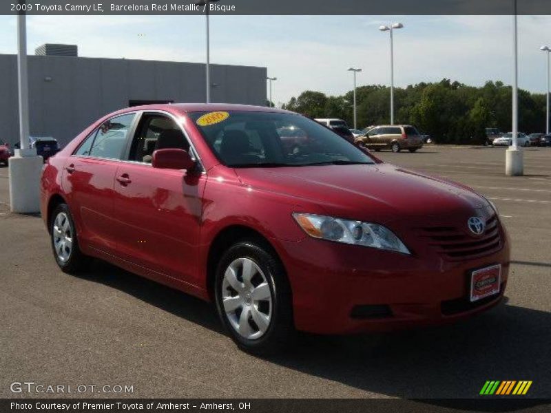 Barcelona Red Metallic / Bisque 2009 Toyota Camry LE