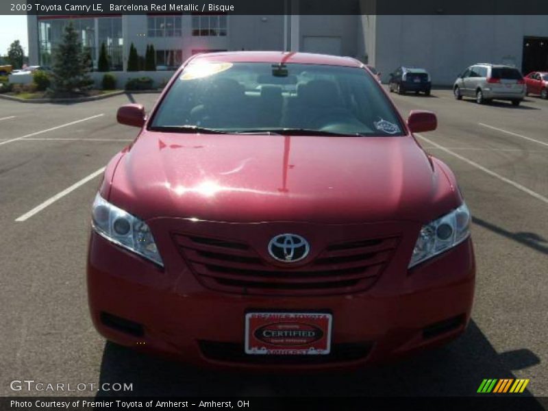 Barcelona Red Metallic / Bisque 2009 Toyota Camry LE