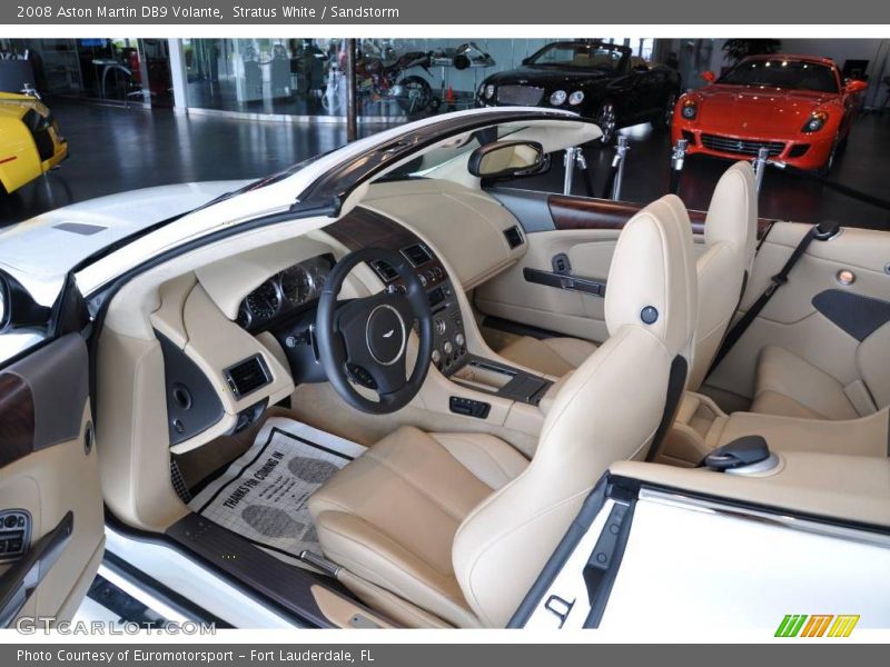 Stratus White / Sandstorm 2008 Aston Martin DB9 Volante
