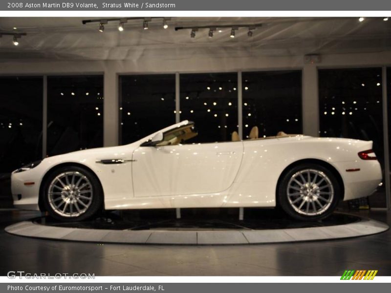 Stratus White / Sandstorm 2008 Aston Martin DB9 Volante