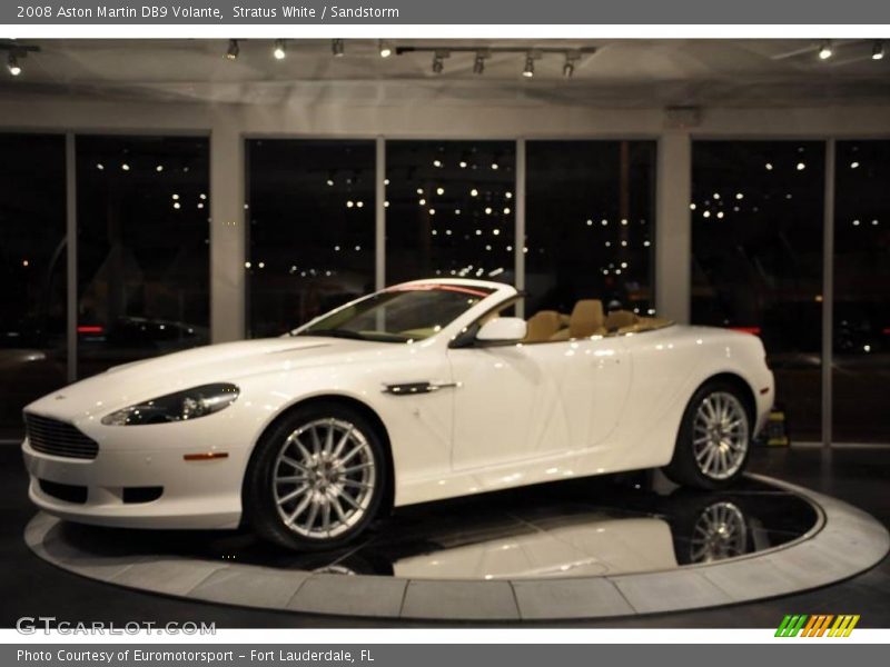 Stratus White / Sandstorm 2008 Aston Martin DB9 Volante