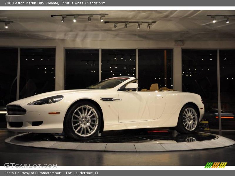 Stratus White / Sandstorm 2008 Aston Martin DB9 Volante