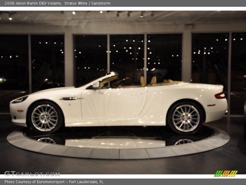 Stratus White / Sandstorm 2008 Aston Martin DB9 Volante