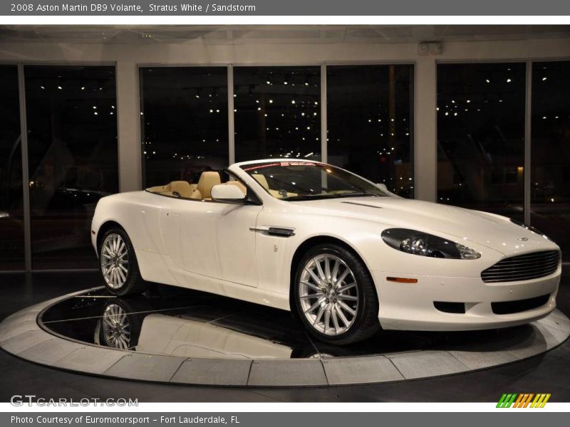 Stratus White / Sandstorm 2008 Aston Martin DB9 Volante