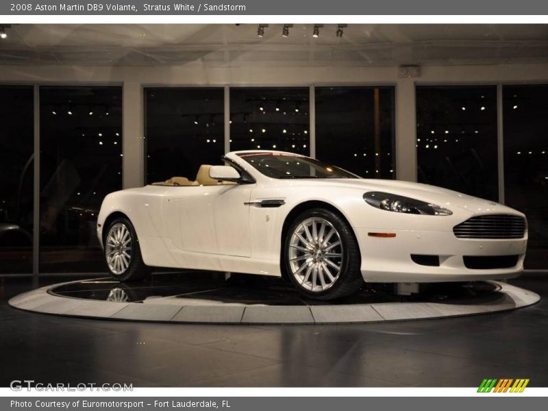 Stratus White / Sandstorm 2008 Aston Martin DB9 Volante