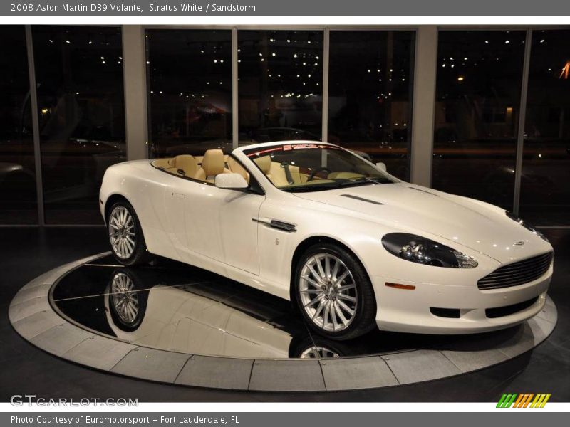 Stratus White / Sandstorm 2008 Aston Martin DB9 Volante