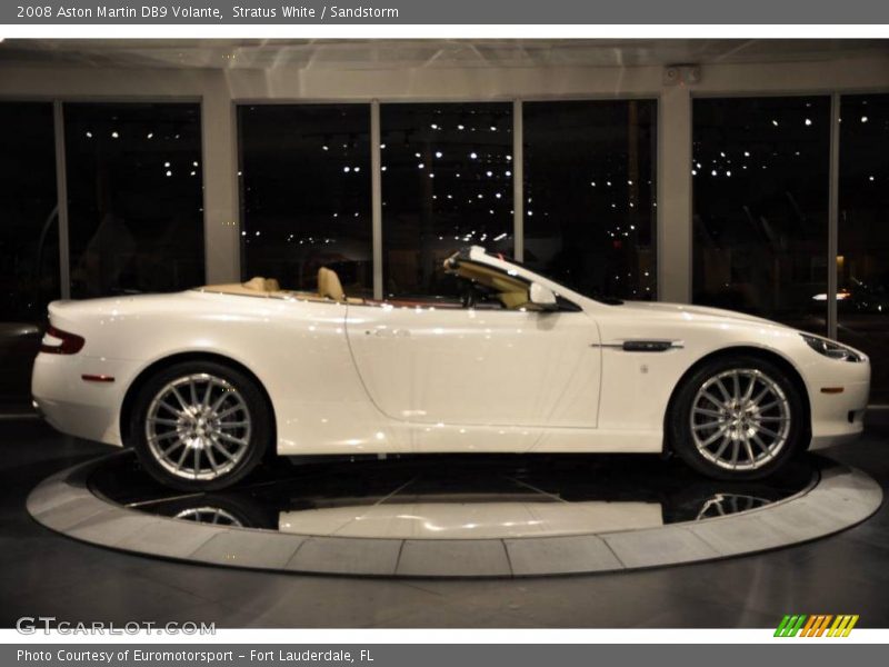 Stratus White / Sandstorm 2008 Aston Martin DB9 Volante