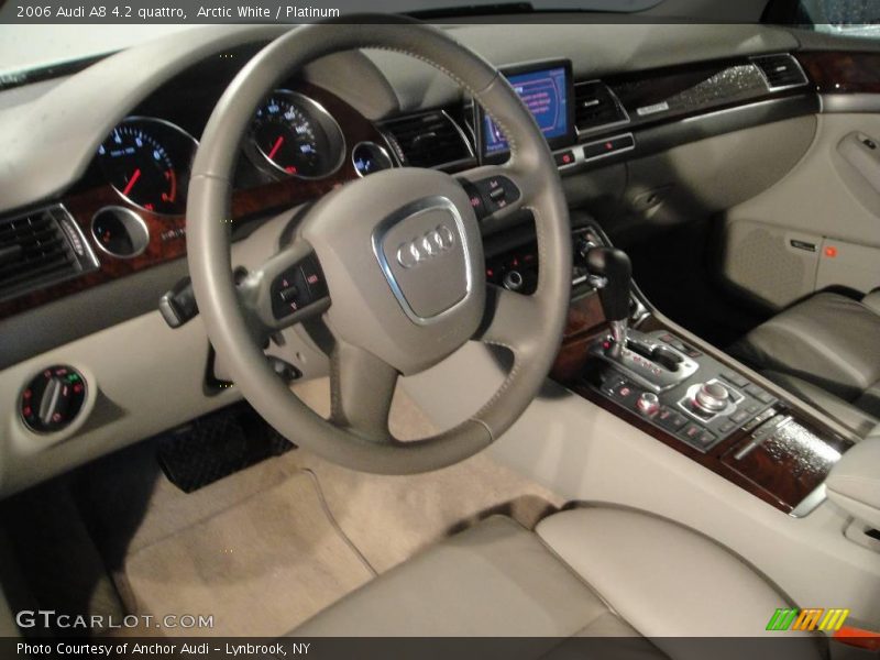 Arctic White / Platinum 2006 Audi A8 4.2 quattro