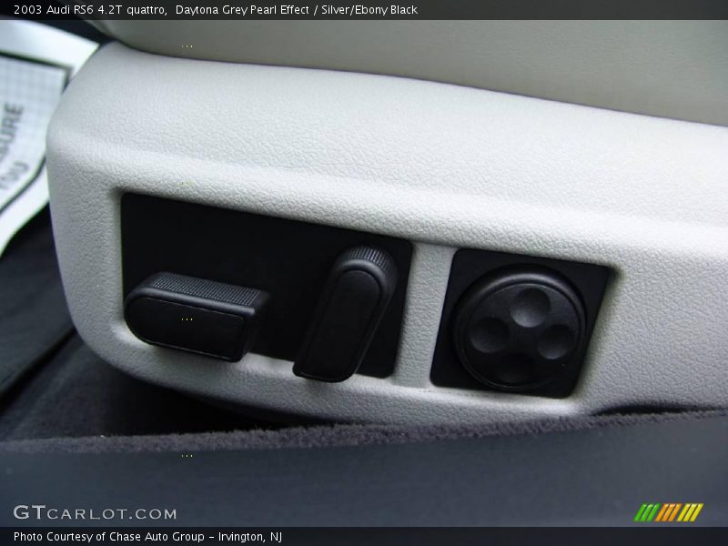 Daytona Grey Pearl Effect / Silver/Ebony Black 2003 Audi RS6 4.2T quattro