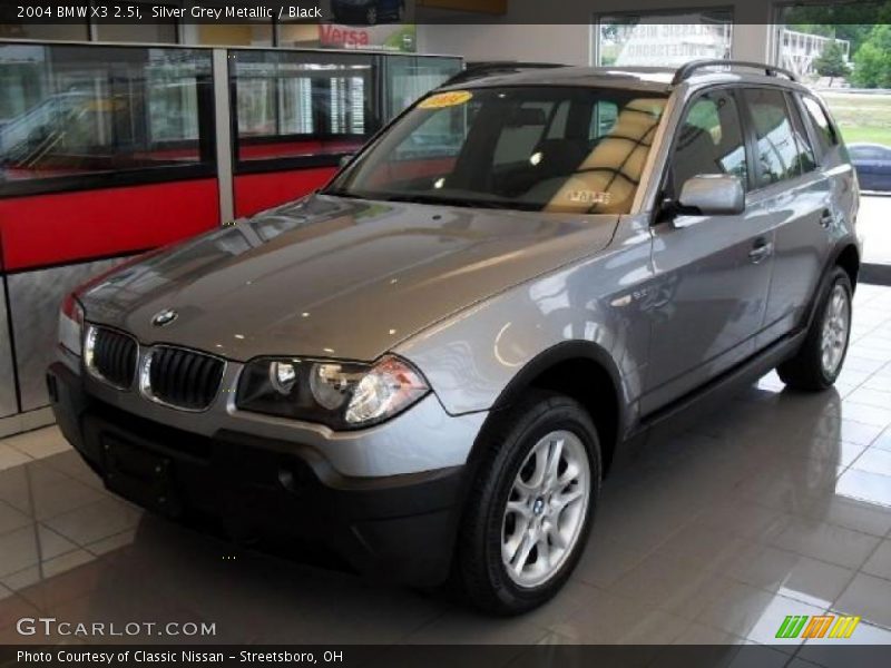 Silver Grey Metallic / Black 2004 BMW X3 2.5i