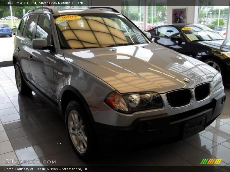 Silver Grey Metallic / Black 2004 BMW X3 2.5i
