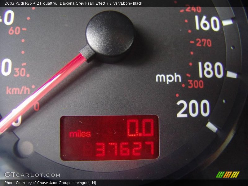Daytona Grey Pearl Effect / Silver/Ebony Black 2003 Audi RS6 4.2T quattro