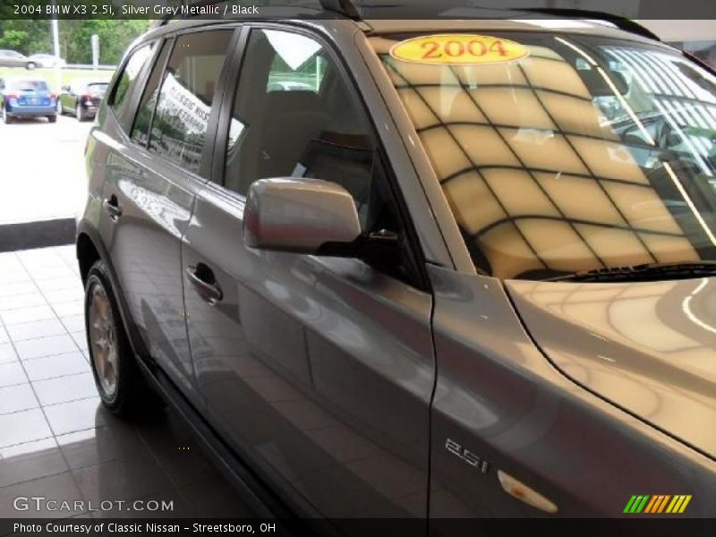 Silver Grey Metallic / Black 2004 BMW X3 2.5i