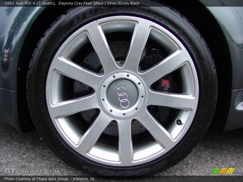 Daytona Grey Pearl Effect / Silver/Ebony Black 2003 Audi RS6 4.2T quattro