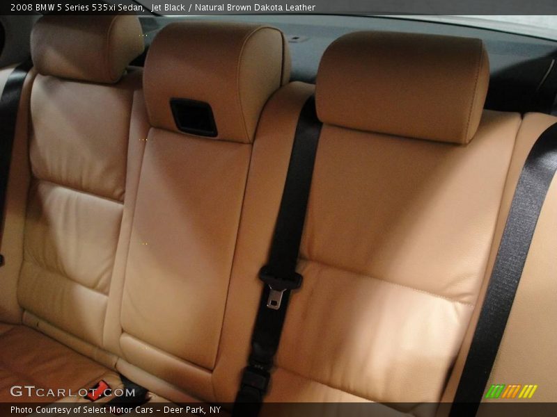 Jet Black / Natural Brown Dakota Leather 2008 BMW 5 Series 535xi Sedan