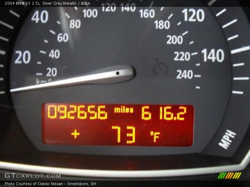 Silver Grey Metallic / Black 2004 BMW X3 2.5i