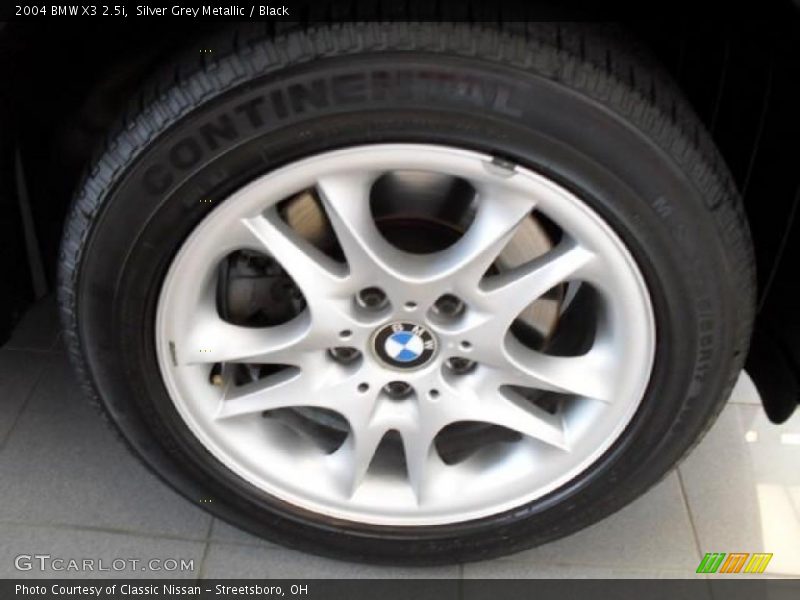 Silver Grey Metallic / Black 2004 BMW X3 2.5i