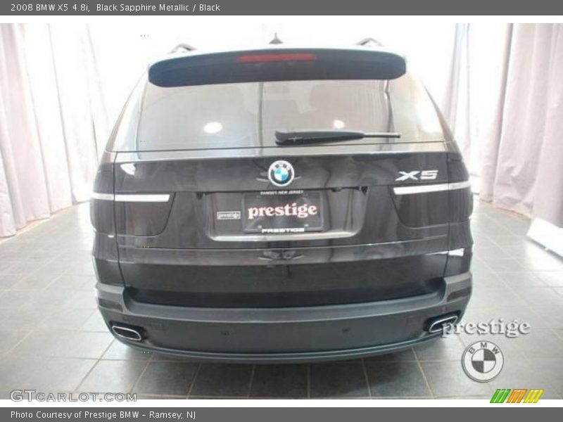 Black Sapphire Metallic / Black 2008 BMW X5 4.8i