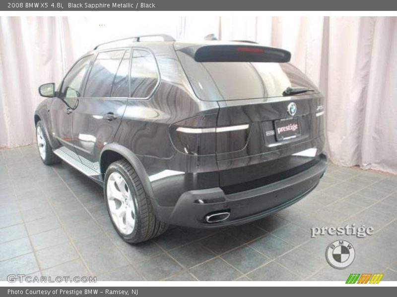 Black Sapphire Metallic / Black 2008 BMW X5 4.8i