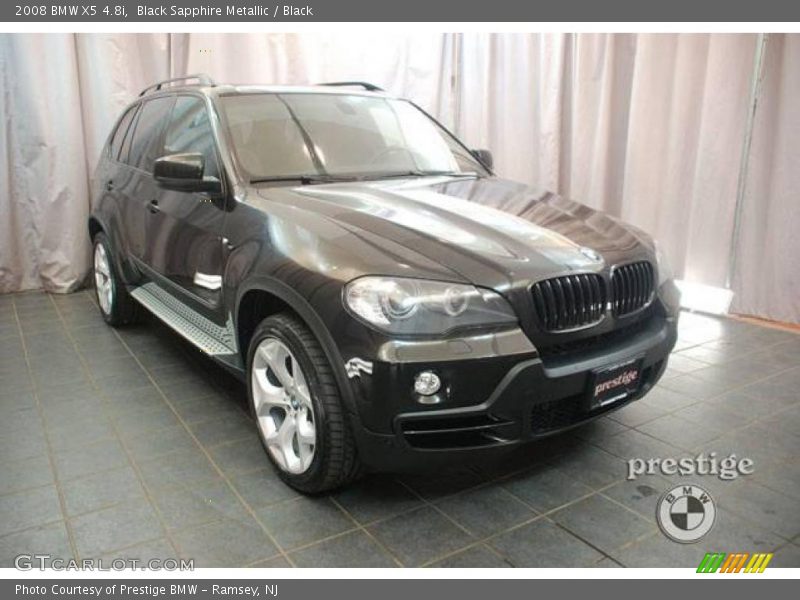 Black Sapphire Metallic / Black 2008 BMW X5 4.8i
