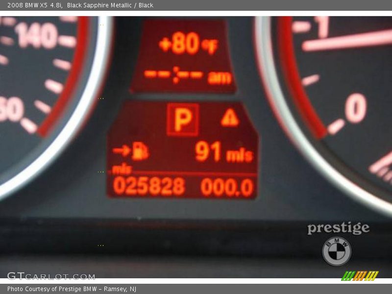 Black Sapphire Metallic / Black 2008 BMW X5 4.8i