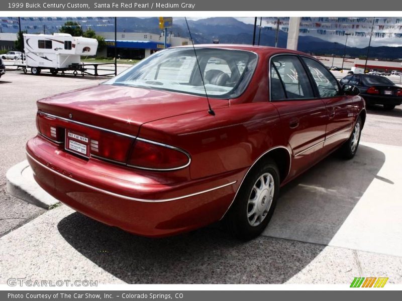 Santa Fe Red Pearl / Medium Gray 1999 Buick Century Custom