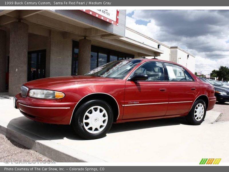 Santa Fe Red Pearl / Medium Gray 1999 Buick Century Custom
