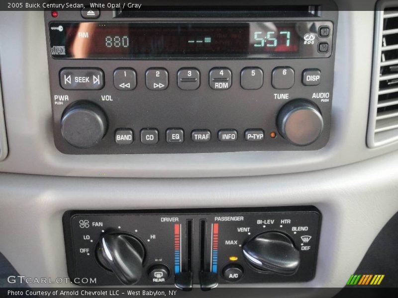 White Opal / Gray 2005 Buick Century Sedan