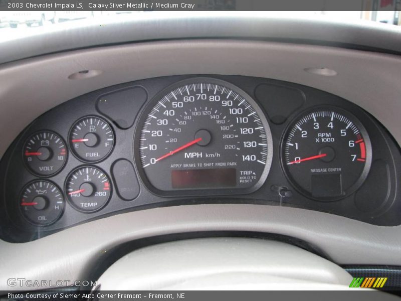 Galaxy Silver Metallic / Medium Gray 2003 Chevrolet Impala LS