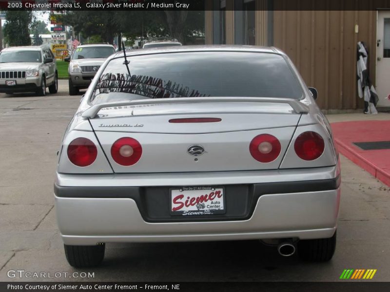Galaxy Silver Metallic / Medium Gray 2003 Chevrolet Impala LS
