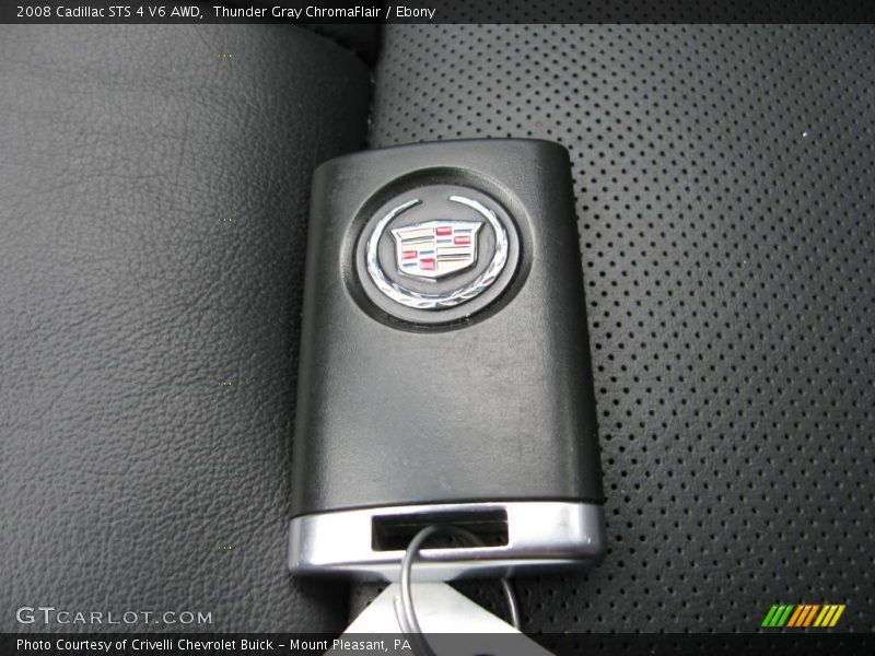 Thunder Gray ChromaFlair / Ebony 2008 Cadillac STS 4 V6 AWD