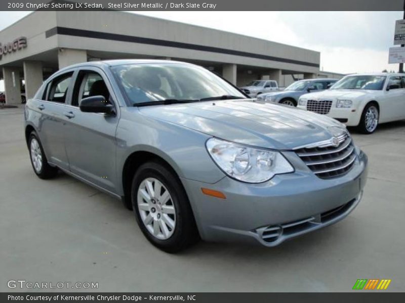 Steel Silver Metallic / Dark Slate Gray 2009 Chrysler Sebring LX Sedan